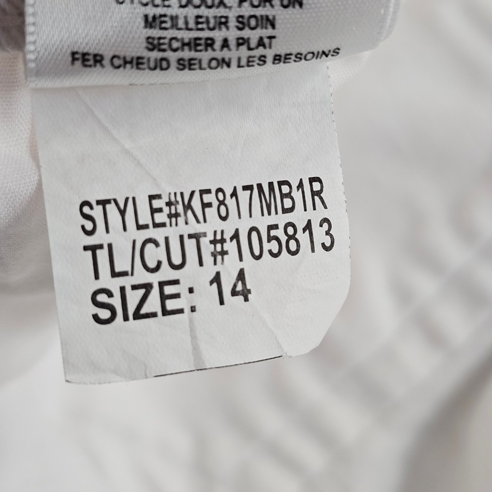 Kut from the Kloth Boyfriend‎ Jeans Women's 14 White Denim Stretch Bardot Skinny - Picture 10 of 15